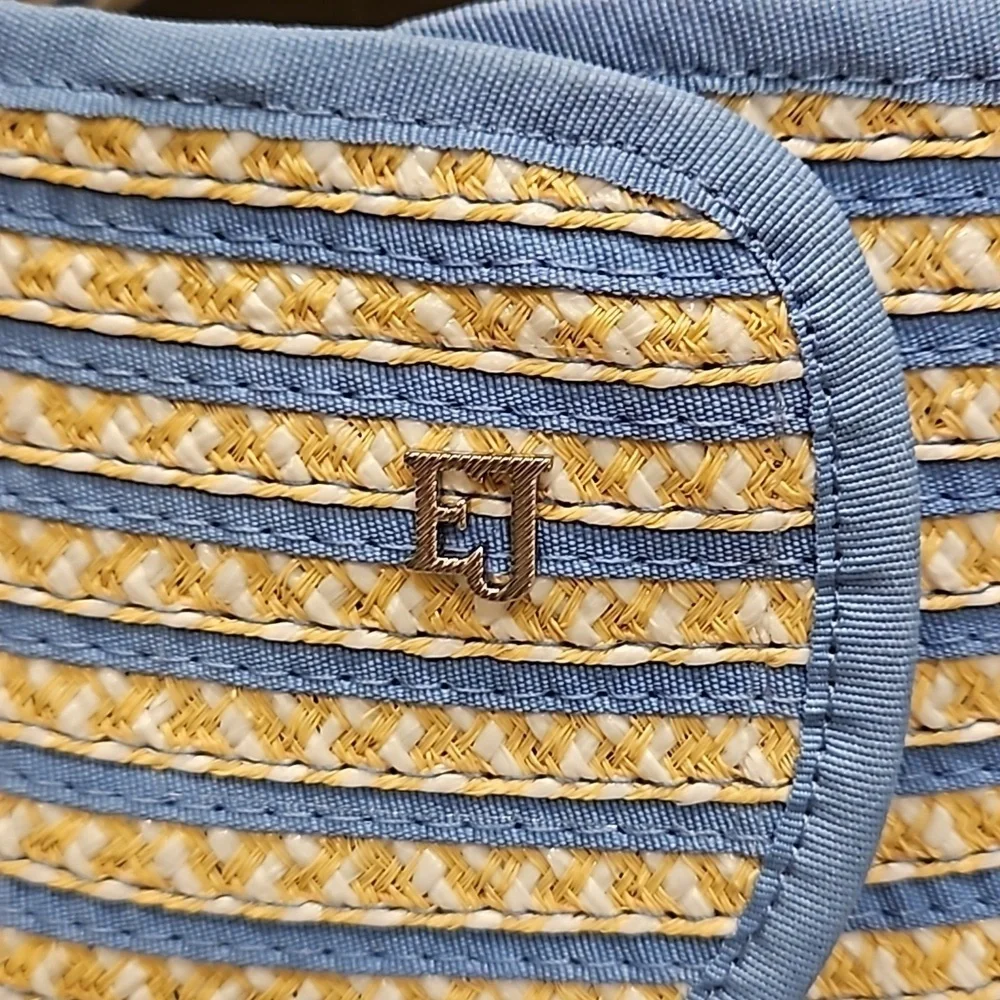 💕ERIC JAVITS💕 Brooke Packable Squishee Visor ~ UPF50+ Blue Mix One Size NWT - Picture 9 of 14